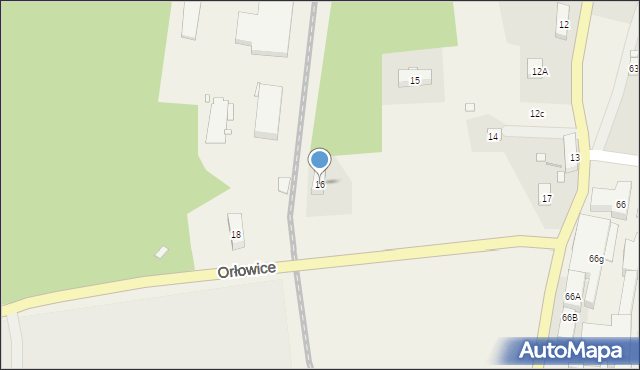 Orłowice, Orłowice, 16, mapa Orłowice