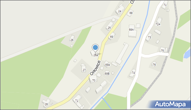 Orłowice, Orłowice, 26a, mapa Orłowice