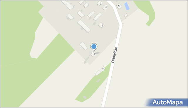 Orłowicze, Orłowicze, 3, mapa Orłowicze