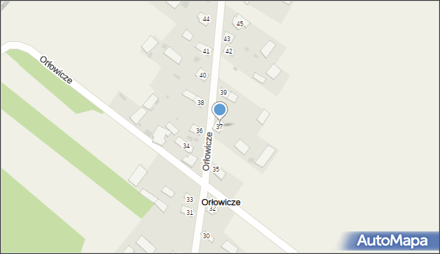 Orłowicze, Orłowicze, 37, mapa Orłowicze