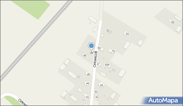 Orłowicze, Orłowicze, 49, mapa Orłowicze