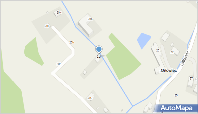 Orłowiec, Orłowiec, 21f, mapa Orłowiec