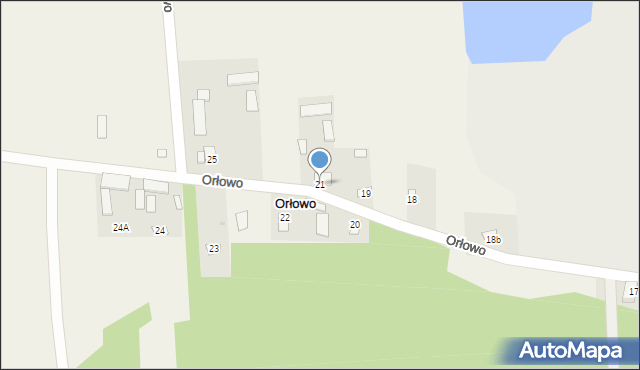 Orłowo, Orłowo, 21, mapa Orłowo