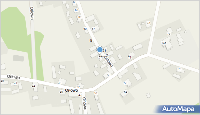 Orłowo, Orłowo, 57, mapa Orłowo