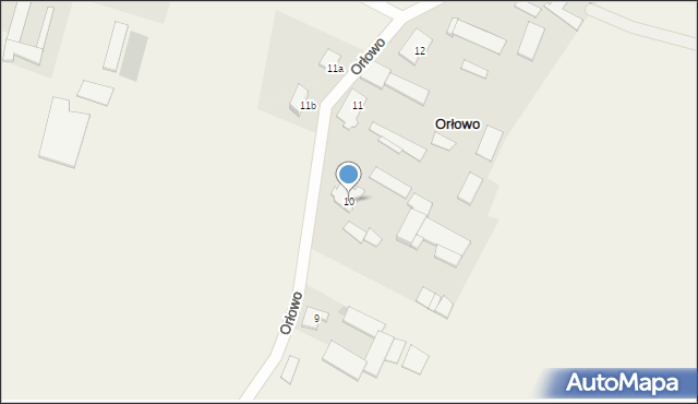 Orłowo, Orłowo, 10, mapa Orłowo