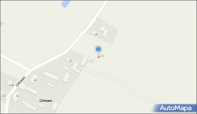 Orłowo, Orłowo, 14, mapa Orłowo