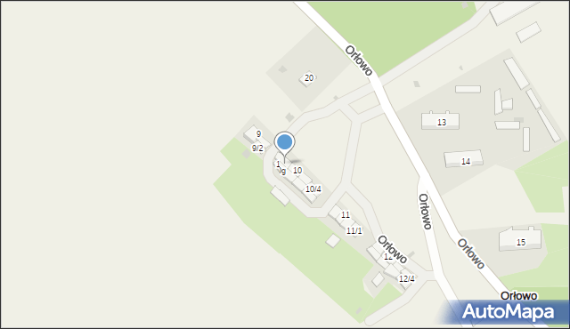 Orłowo, Orłowo, 10/1, mapa Orłowo