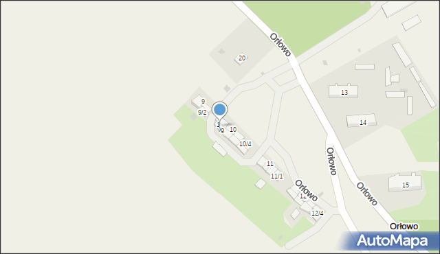 Orłowo, Orłowo, 10/8, mapa Orłowo