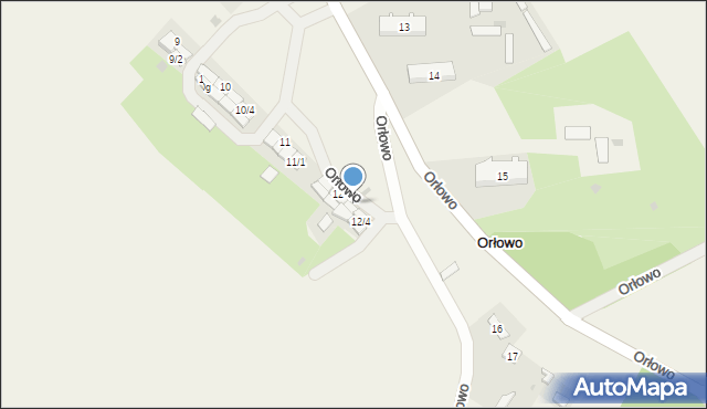 Orłowo, Orłowo, 12b, mapa Orłowo