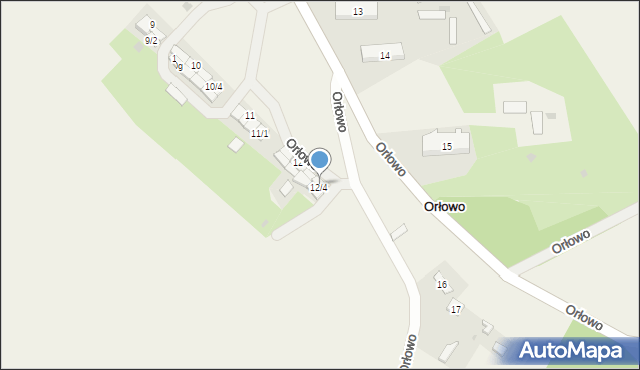Orłowo, Orłowo, 12c, mapa Orłowo