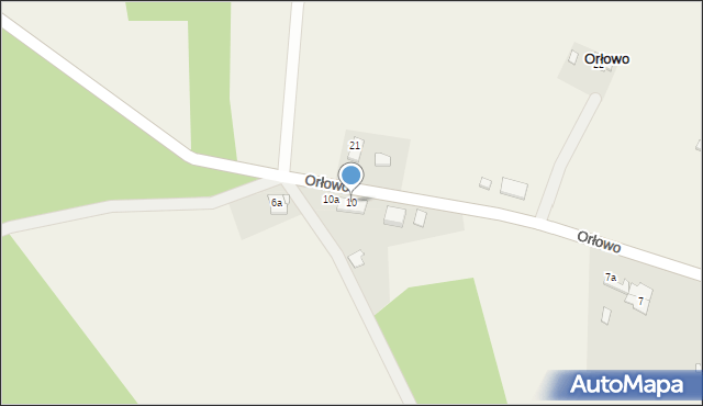 Orłowo, Orłowo, 10, mapa Orłowo