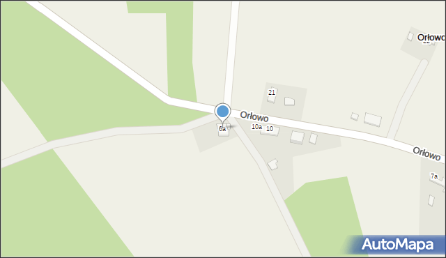 Orłowo, Orłowo, 6a, mapa Orłowo