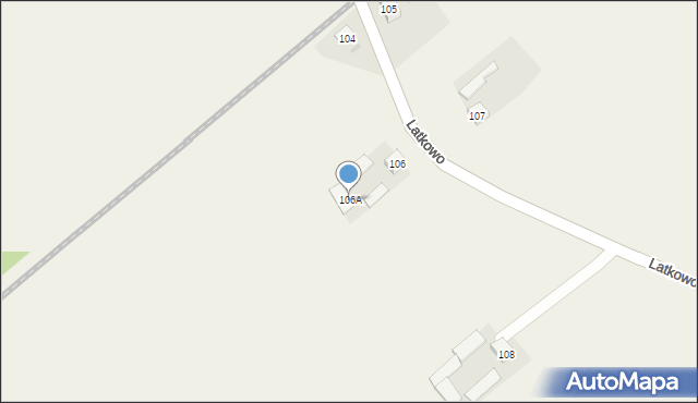 Orłowo, Orłowo, 106A, mapa Orłowo