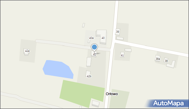 Orłowo, Orłowo, 42, mapa Orłowo