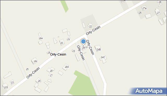 Orły-Cesin, Orły-Cesin, 24, mapa Orły-Cesin