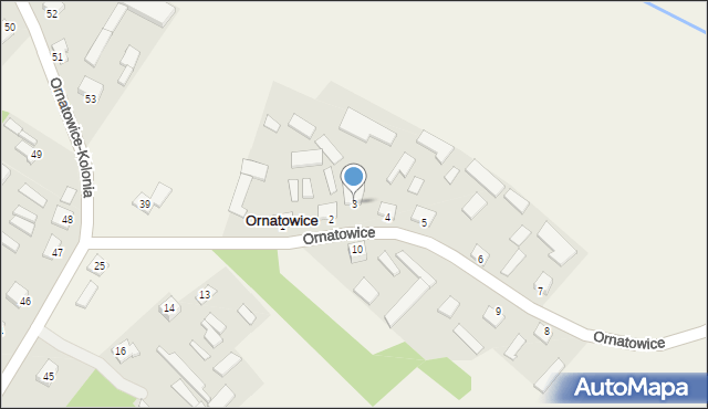 Ornatowice, Ornatowice, 3, mapa Ornatowice