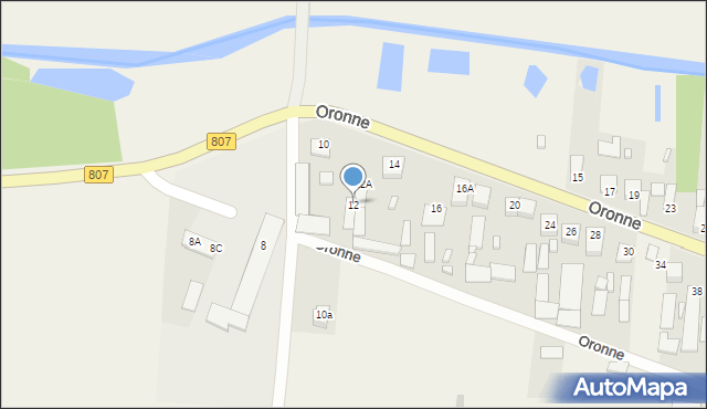 Oronne, Oronne, 12, mapa Oronne