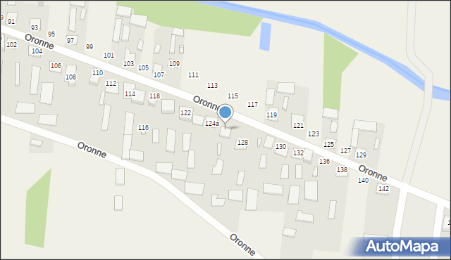 Oronne, Oronne, 126, mapa Oronne