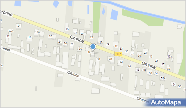 Oronne, Oronne, 36, mapa Oronne