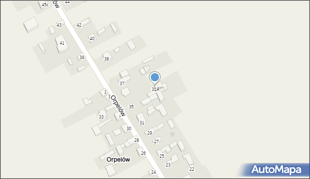 Orpelów, Orpelów, 31A, mapa Orpelów