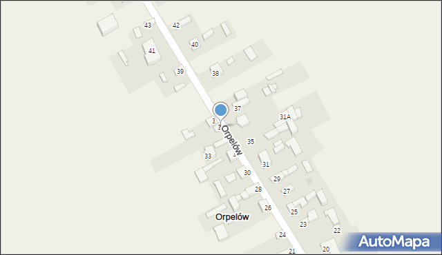 Orpelów, Orpelów, 34, mapa Orpelów