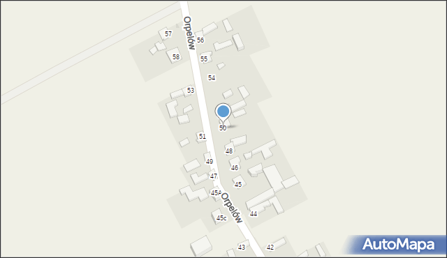 Orpelów, Orpelów, 50, mapa Orpelów