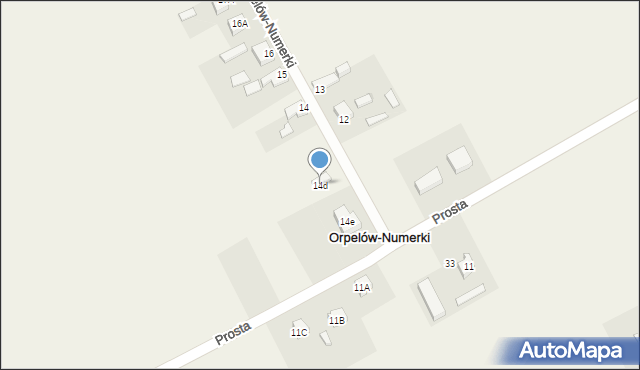Orpelów-Numerki, Orpelów-Numerki, 14d, mapa Orpelów-Numerki
