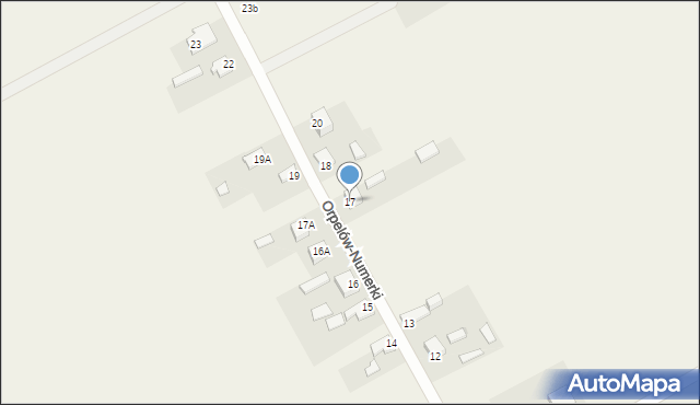 Orpelów-Numerki, Orpelów-Numerki, 17, mapa Orpelów-Numerki