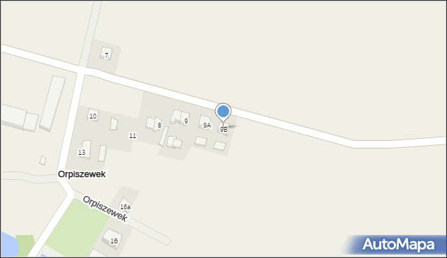 Orpiszewek, Orpiszewek, 9B, mapa Orpiszewek