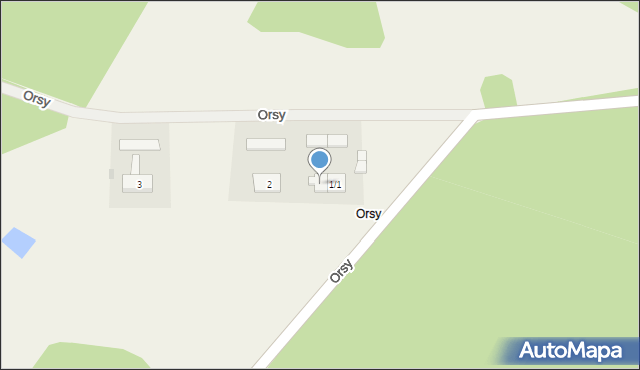 Orsy, Orsy, 1/2, mapa Orsy