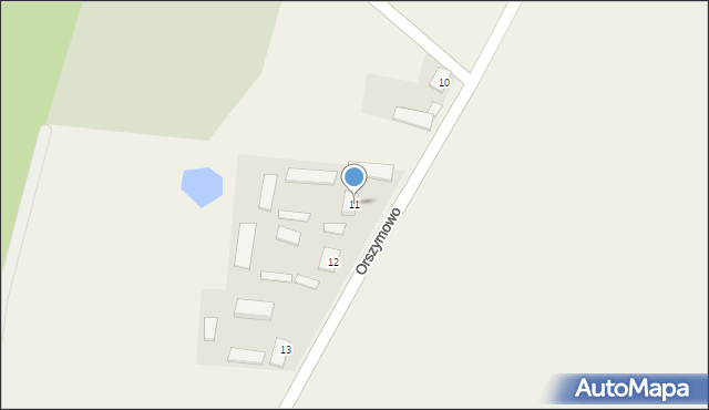 Orszymowo, Orszymowo, 11, mapa Orszymowo