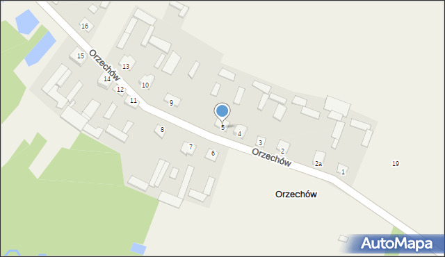 Orzechów, Orzechów, 5, mapa Orzechów