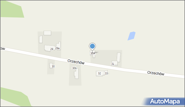 Orzechów, Orzechów, 30A, mapa Orzechów
