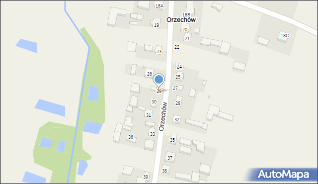 Orzechów, Orzechów, 29, mapa Orzechów