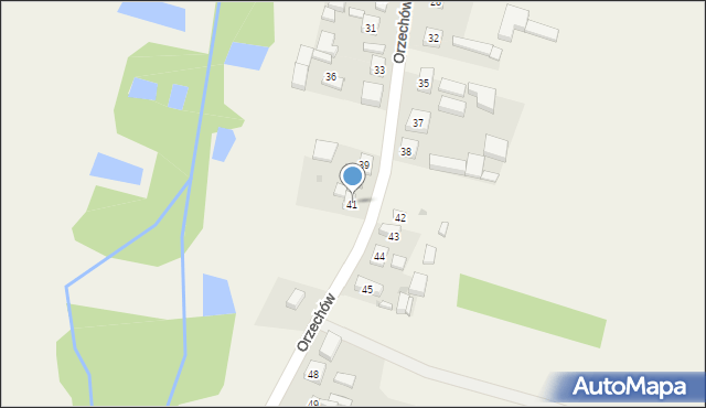 Orzechów, Orzechów, 41, mapa Orzechów