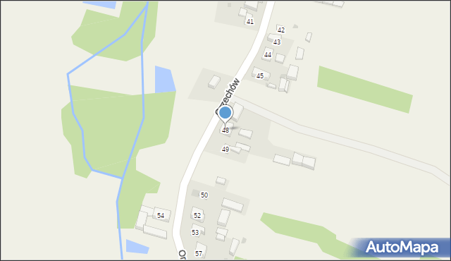 Orzechów, Orzechów, 48, mapa Orzechów