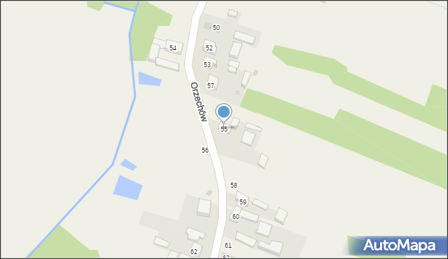 Orzechów, Orzechów, 55, mapa Orzechów