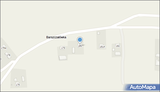 Orzechowce, Orzechowce, 181, mapa Orzechowce