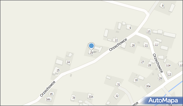 Orzechowce, Orzechowce, 23, mapa Orzechowce