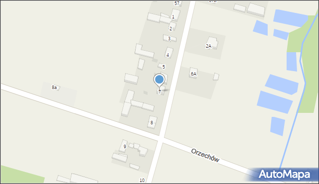 Orzechówek, Orzechówek, 7, mapa Orzechówek