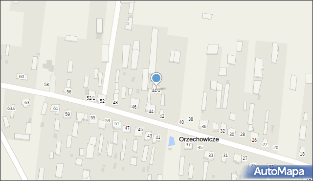 Orzechowicze, Orzechowicze, 44/1, mapa Orzechowicze