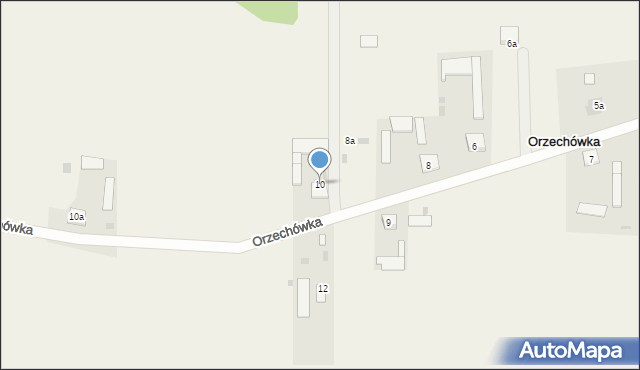 Orzechówka, Orzechówka, 10, mapa Orzechówka