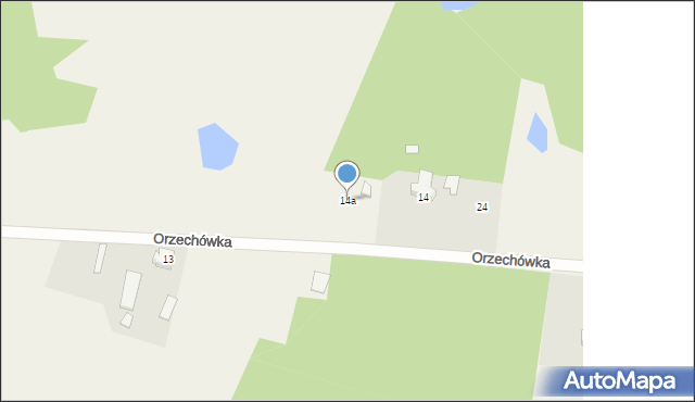 Orzechówka, Orzechówka, 14a, mapa Orzechówka