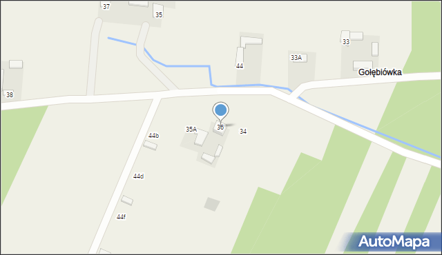 Orzechówka, Orzechówka, 36, mapa Orzechówka