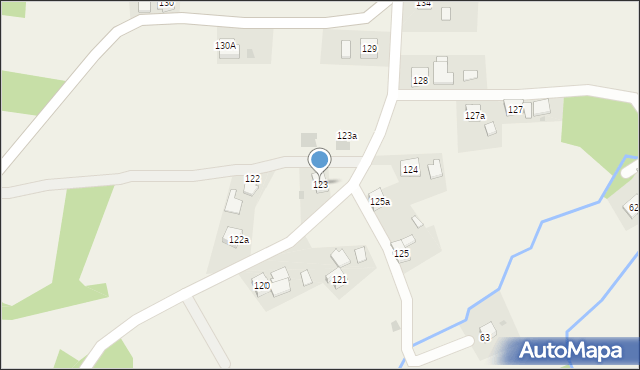 Orzechówka, Orzechówka, 123, mapa Orzechówka