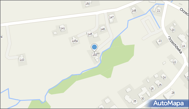 Orzechówka, Orzechówka, 144, mapa Orzechówka