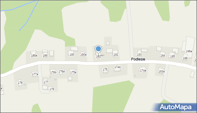 Orzechówka, Orzechówka, 191, mapa Orzechówka