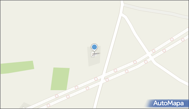 Orzechówka, Orzechówka, 207, mapa Orzechówka