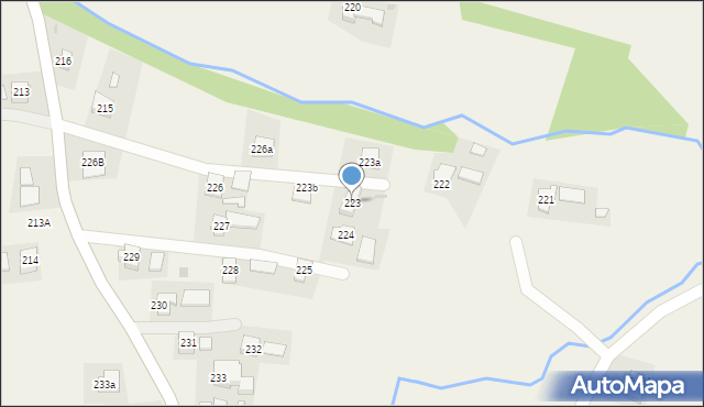 Orzechówka, Orzechówka, 223, mapa Orzechówka