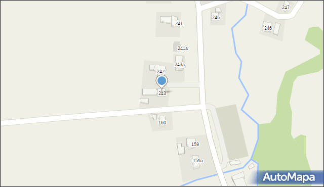 Orzechówka, Orzechówka, 243, mapa Orzechówka